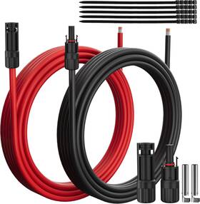 Hifind B0dftps8fz 10awg Solar Extension Cable 100 Ft Pannel Tinned Copper Wire With