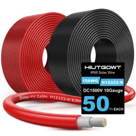 Hiutgowt 774882788713 10awg Solar Wire Cable 50ft Panel 10 G