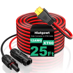 Xt60 Hiutgowt 774882789314 12awg Solar Cable 25ft To 10 15 20 30 40 50ft