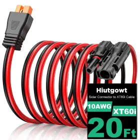 Xt60i Hiutgowt 774882789529 10awg Solar Cable 20ft To 3 10 15 25 30 40 50ft Sol