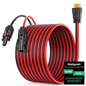 Xt60i Hiutgowt 774882789826 Hiutgowt12awg Solar Cable 30ft To 3 10 15 20 25 40 5