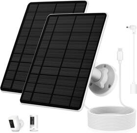 Hnnchey 445027648683 Solar Panel For Ring Camera 2 Pack 5w Charger Compatible With Spotlight C