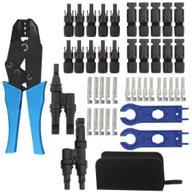 Homend 733810553465 Solar Panel Tools Kit Assembly Including 10 Pairs Female And Male Connectors
