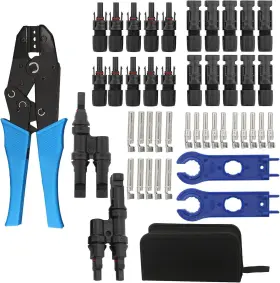 Ls-0017 Homend 10 Pairs Solar Crimping Tools Panel Pv Cable Connectors Wire Crimper Plier