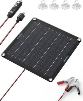 Hong Kong Xianglin 705353256325 10w Solar Battery Charger Maintainer 12v Waterproof Smart Trickle