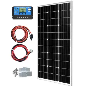 100w Hoysicy 749666396309 Solar Panel Kit 12v Monocrystallinebattery Maintainer 10a Charge Con