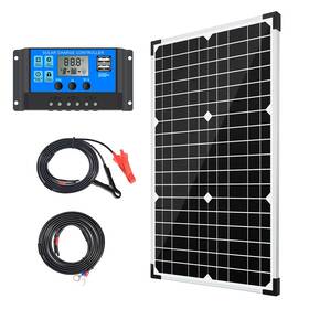 Hoysicy B097j9rxx3 Apowery 30w 12v Monocrystalline Solar Panel Kit 10a Charge Contr. Rv/boat