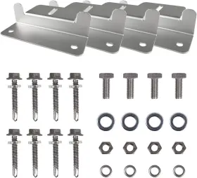10330059 Hqst Solar Panel Mounting Brackets With Nuts And Bolts Set Of 4 Units Supporting F