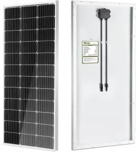 Hqst 445016918957 100 Watt 12v Monocrystalline Solar Panel With Connectors High Effici