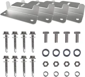 Hqst 744759202451 Eco-worthy Solar Panel Rv Tilt Mount Brackets Roof Flat Surface Adjustable Fram