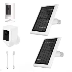 Hrkifsp 762730093577 2 Pack Ring Camera Solar Panel Charger 5w Panels For Stick Up Cam/