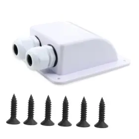 K-005 Huwaicpi Ip68 Waterproof Solar Cable Entry Gland Dual 2mm White