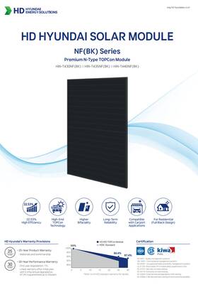 Hyundai Hin-t440nf Bk Pallet Of 36 New Solar 440 W All Black Panels - Hin-t440nf Bk