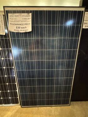 Hyundai His-m250mg 250w Pr Pre-owned Solar Modules