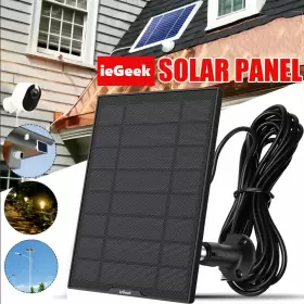 Mub28142811uq7d31498 Iegeek Solar Panel For Outdoor Security Camera Usb Port Adjustable Mounting Bracket Usa