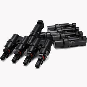 Igoye Mc4-t4-bag 1 Solar Parallel Connector Ip67 Waterproof Mc4 T Branch 1 To 4