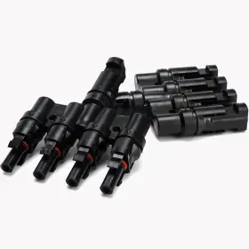 Mc4-t4-bag Igoye 1 Solar Parallel Connector Ip67 Waterproof Mc4 T Branch To 4
