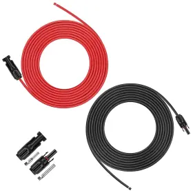 Igreely 949111934696 20 Feet 10awg Solar Extension Cable With Female And Male Connector Pane
