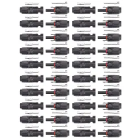 Ip67 Igreely 949111935082 20 Pairs Solar Connectors Male/female Waterproof Panel Cable Conne