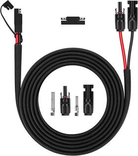 Igreely Ig-mcsa02 Solar Panel Connector Cable 10awg Sae To Male And Female Adapter Pv Extens