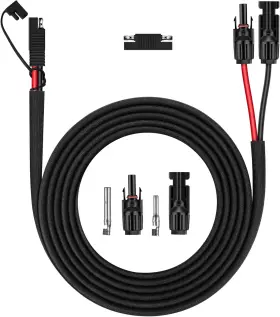 Ig-mcsa02 Igreely Solar Panel Connector Cable 10awg Sae To Male And Female Adapter Pv Extens