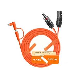 Ihaospace Oran-solar-dc8 Solar Panel Connector To Dc 8 Mm Adapter Charging Cable Solar-dc8mm-oran