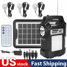 2343 Ikaufen Portable Power Station Solar Generator Panel Bank Outlet Camping Emergency