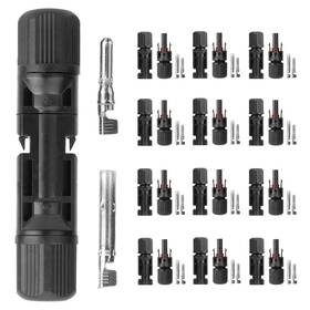 Imountek 617201853672 10 Pairs Solar Panel Connectors Wire Adapter Male/female Ip67 Waterproof