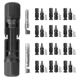 Ip67 Imountek 617201853672 10 Pairs Solar Panel Connectors Wire Adapter Male/female Waterproof