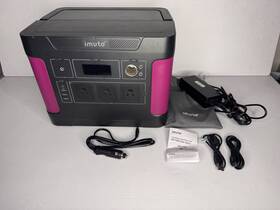 Imuto T1000-0 Portable Power Station Battery 1000w Ac Output Capacity