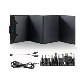 Ine-120dw-4 Intenergy Portable Solar Panel 120w Power- With Foldable Kickstand Monocrystalline Sola