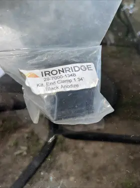 29-7000-134b Ironridge 29-7000-134 4 Pcs And Hardware Solar Mount End Clamps A 1.34 Inch Black