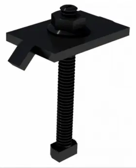 29-70tb-101b Ironridge Solar Mid Clamps C-e 2.25 Inch T-bolt Black Kit 4pc