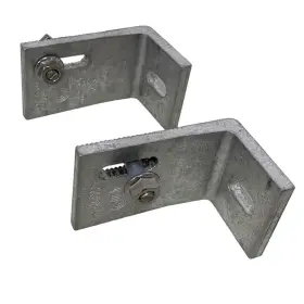 8f8d4278-2d46-4 Ironridge Lot Of 2 New Assembled Slotted L Foot Mill 461009 Mounting Brackets