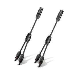 Isunergy 723509684969 Solar Connector Y Branch 2 To 1 Parallel Adapter Cable Wire Plug