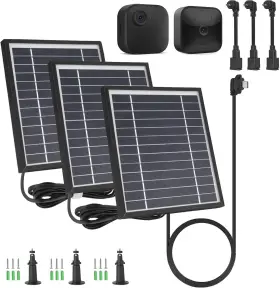Itodos 445030170157 3 Pack Solar Panel Compatible With Blink Outdoor 4 4th Gen /blink