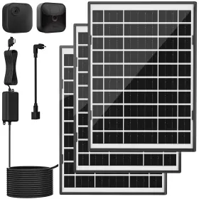 67a-ab Itodos 7w Solar Panel For Blink Outdoor Cameras 3-pack With 11.8ft Cable And Mount