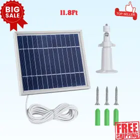It0047  Itodos Solar Panel Works For Arlo Pro And 2 11.8ft Outdoor Power Charg