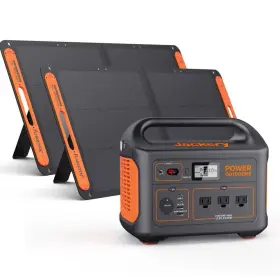2-solar Jackery 2sg880 100 Power Station Explorer 880-push Start Solar Generator With Panels