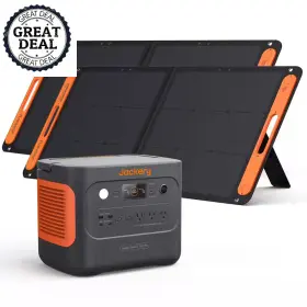 100w Jackery 445028868813 Solar Generator 1000 Push Button Start Battery Lifepo4 With Two Panels