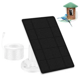 Jiayklio 711777209108 Solar Panel For Bird Feeder Camera 3w Charger Power Compatible With Yo