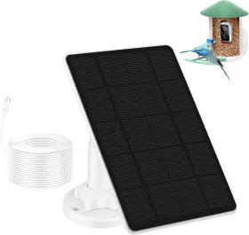 Jiayklio 744759502476 Solar Panel For Bird Feeder Camera 3w Continuously Power Supply Your Bir