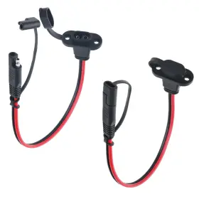 Jt720 Jienk 763467216055 2pcs 1ft 12awg Socket Sidewall Port Sae Connector Weatherproof Male To F