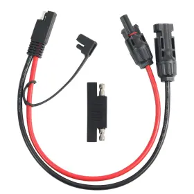 Jt713 Jienk 1ft 10awg Solar Panel Connector Cable Sae To Mc-4 Male Female Adapter Pv Ext