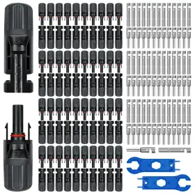 Tynljq01 Juyltool 80pcs Solar Connectors 40 Pairs Ip67 Waterproof Panel With