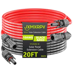 Jxmxrpv 313052512521 Solar Extension Cable 20ft 10awg Wire With Tool-free Connectors Wa