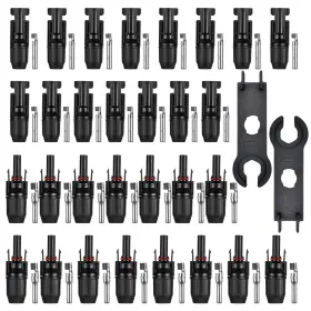 Ip67 Jyft 755291932393 Solar Panel Cable Connectors Male/female 30a 1000v Dc 15 Pairs With