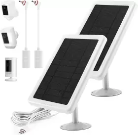 Kakajuelo 711181185751 Solar Panel For Ring Camera Power Supply Spotlight Battery Rin