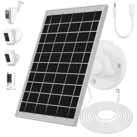 Kashuen 768788280648 7w Solar Panel For Ring Camera Usb Security With