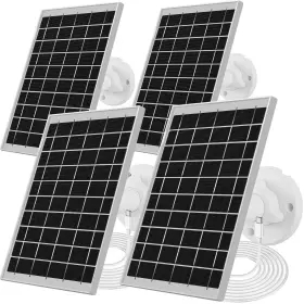 Kashuen 768788281195 4 Pack Ring Camera Solar Panel 7w Small Panels Supply For Stick U